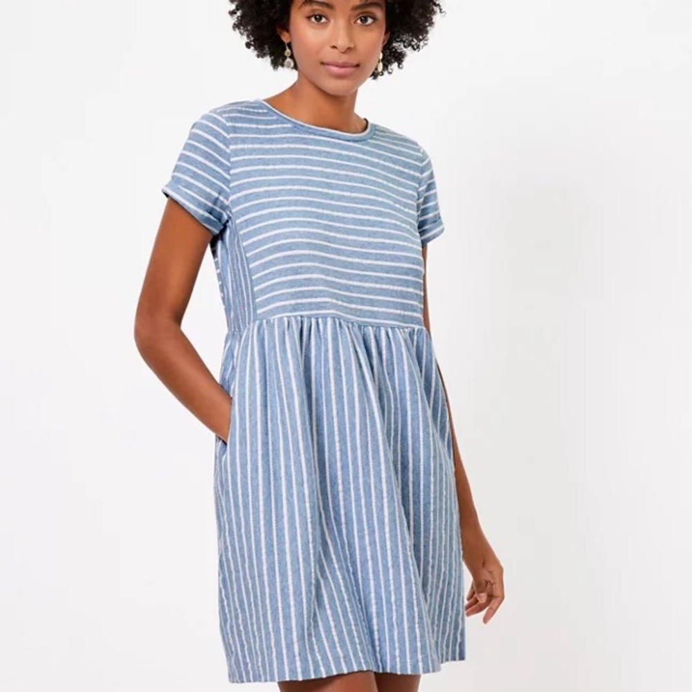 Loft textured swing dress